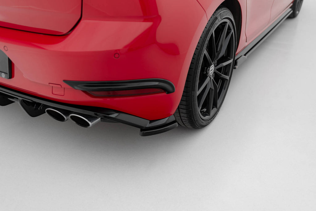 Maxton Design Heck Ansatz Flaps Diffusor passend für VW Golf Hatchback R / R-Line Mk7 Facelift