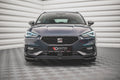 Maxton Design Street+ Spoilerlippe Front Ansatz V.3 passend für Seat Leon FR Mk4 schwarz Hochglanz