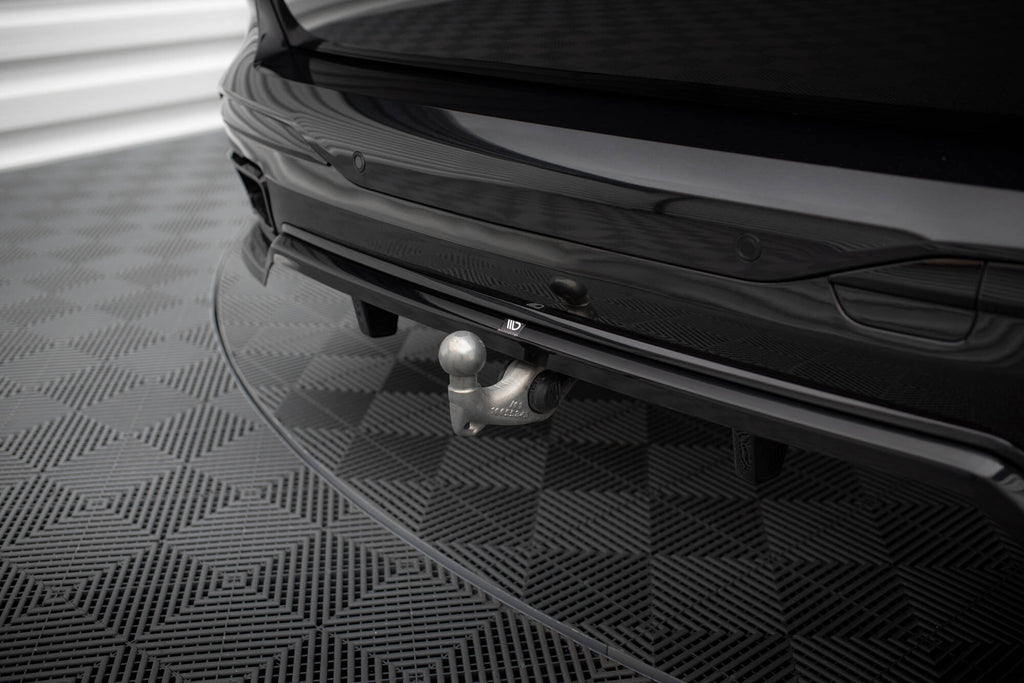 Maxton Design Street+ Mittlerer Diffusor RACE passend für BMW X7 M-Paket G07 Facelift schwarz Hochglanz