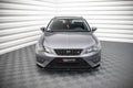 Maxton Design Street+ Spoilerlippe Front Ansatz V.2 passend für Seat Leon FR / Cupra Mk3 schwarz Hochglanz