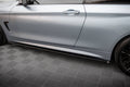 Maxton Design Street+ Seitenschweller Leisten passend für BMW 4er Coupe / Gran Coupe / Cabrio M-Paket F32 / F36 / F33 schwarz Hochglanz