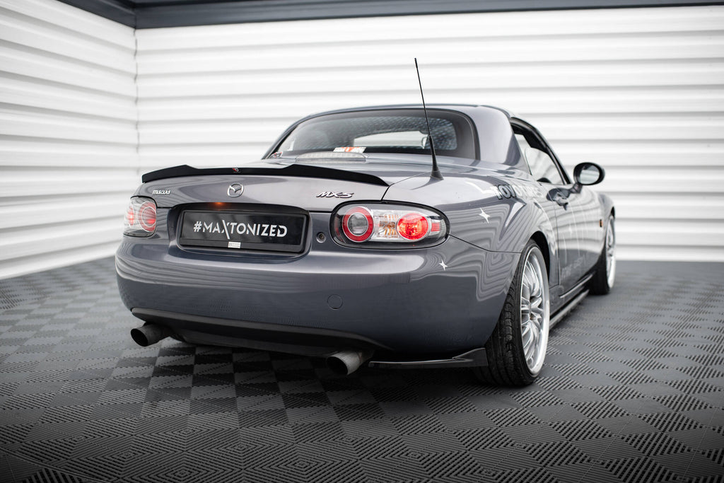 Maxton Design Spoiler CAP passend für Mazda MX-5 Mk3 (NC) Facelift schwarz Hochglanz