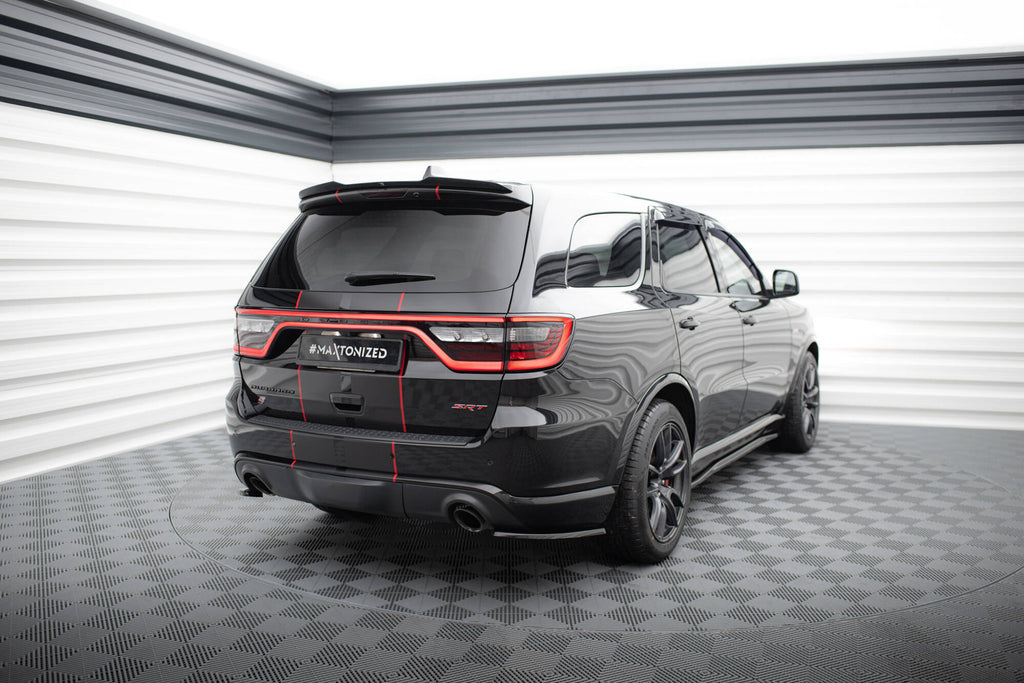 Maxton Design Heck Ansatz Flaps Diffusor passend für Dodge Durango SRT Mk3 schwarz Hochglanz