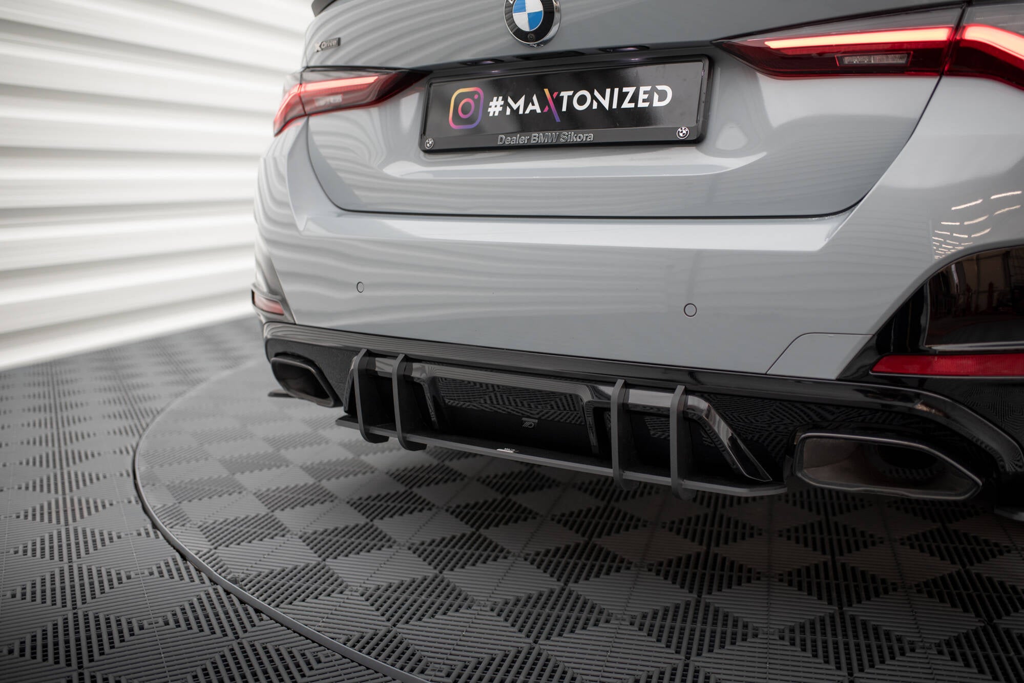 Maxton Design Street Pro Heckschürze passend für BMW 4er Gran Coupe M440i G26