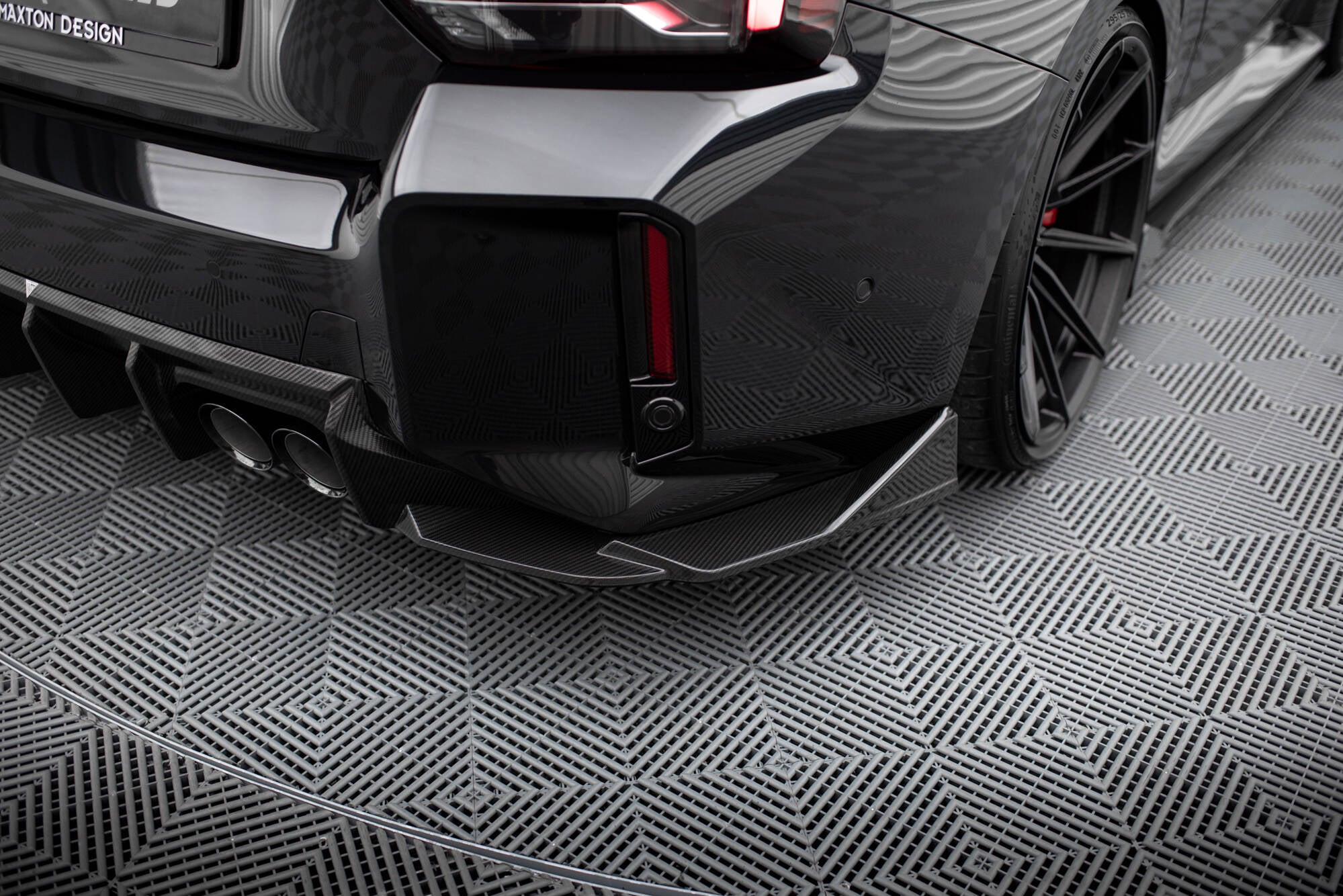 Maxton Design Prepreg Carbon Fiber Heck Ansatz Flaps Diffusor passend für BMW M2 G87