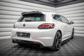 Maxton Design Heck Ansatz Flaps Diffusor passend für VW SCIROCCO R schwarz Hochglanz