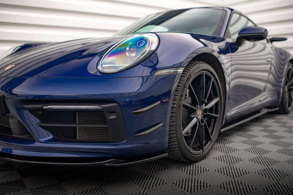 Maxton Design Stoßstangen Flaps Wings vorne Canards passend für Porsche 911 Carrera Aero 992