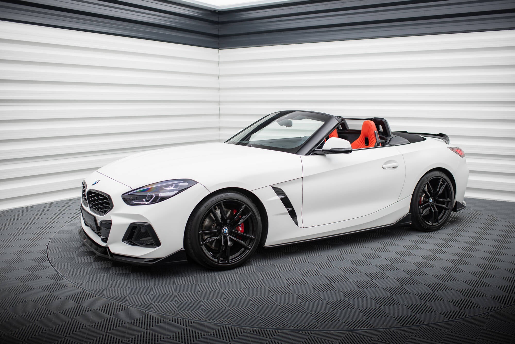 Maxton Design Street+ Seitenschweller Leisten passend für BMW Z4 M40i / M-Paket G29 Facelift schwarz Hochglanz