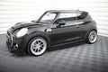 Maxton Design Street+ Seitenschweller Leisten passend für Mini Cooper S F56 / F56 Facelift schwarz Hochglanz