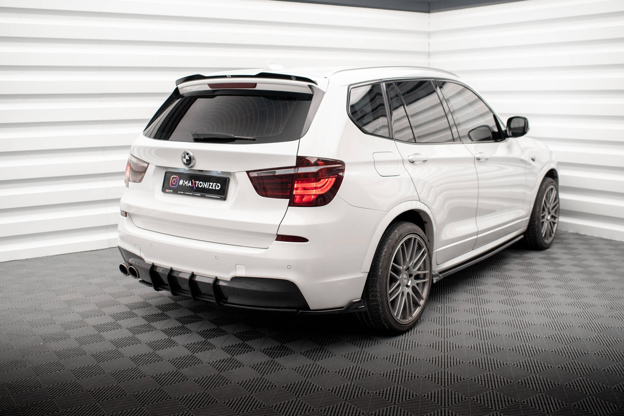 Maxton Design Street Pro Heckschürze passend für BMW X3 M-Paket F25