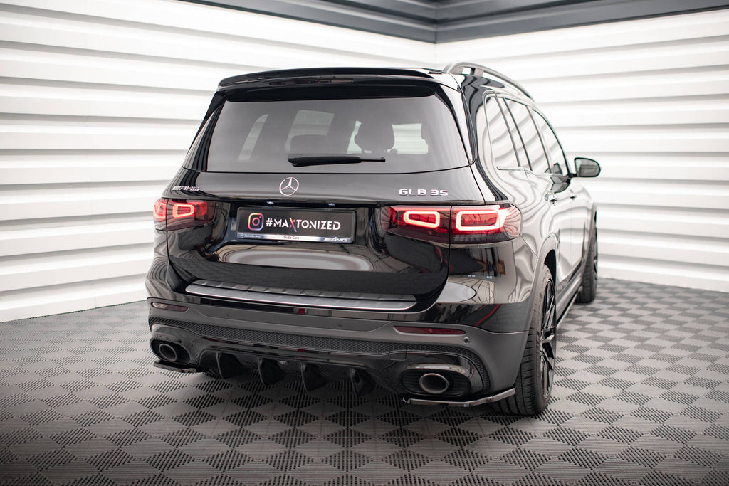 Maxton Design Diffusor Heck Ansatz passend für Mercedes-AMG GLB 35 / AMG-Line X247 schwarz Hochglanz