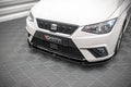 Maxton Design Street+ Spoilerlippe Front Ansatz V.2 passend für Seat Ibiza FR/ Standard Mk5 schwarz Hochglanz
