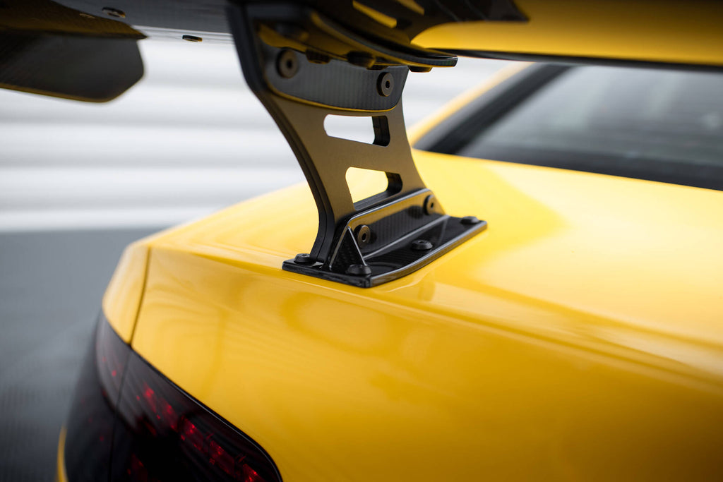 Maxton Design Carbon Spoiler With Internal Brackets Uprights + LED Audi A5 Coupe 8T für Audi A5 / S5 / RS5