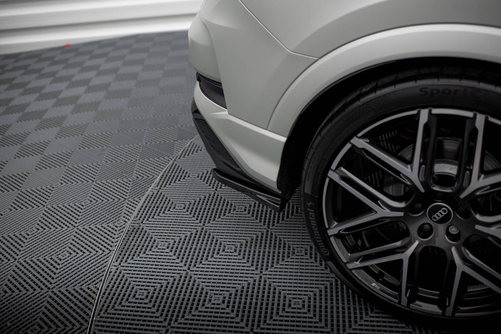 Maxton Design Heck Ansatz Flaps Diffusor passend für Audi RSQ3 SUV F3 schwarz Hochglanz