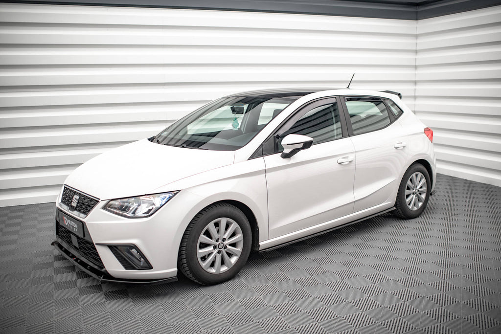 Maxton Design Street+ Seitenschweller Leisten passend für V.1 passend für Seat Ibiza FR/ Standard Mk5 schwarz Hochglanz