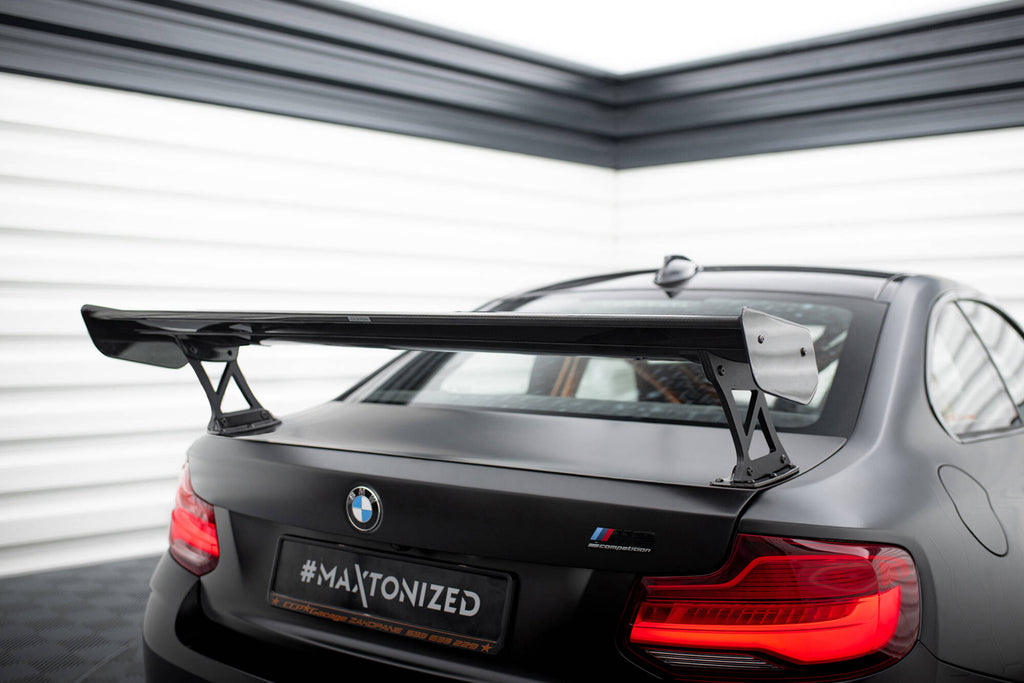Maxton Design Carbon Spoiler With External Brackets Uprights BMW M2 F87 / 2 / 2 M-Paket F22 für BMW M2 F87
