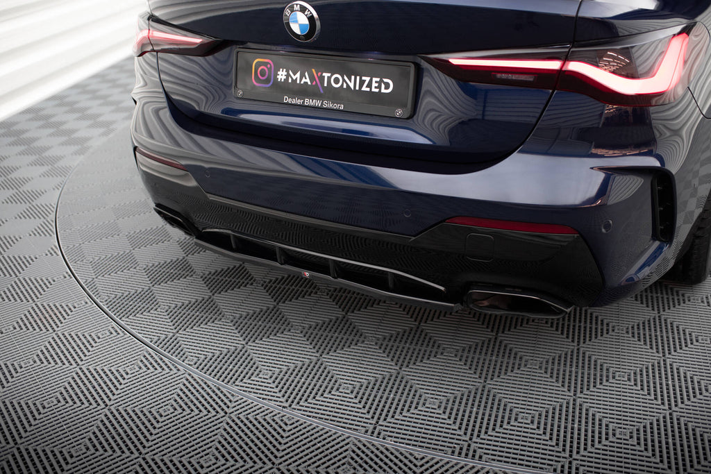 Maxton Design Heckansatz BMW 4er M440i G22 / G23 / G22 Facelift / G23 Facelift schwarz Hochglanz für BMW 4er Coupe