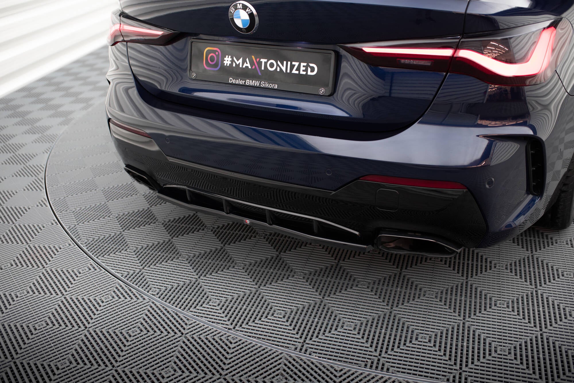 Maxton Design Heckansatz BMW 4er M440i G22 / G23 / G22 Facelift / G23 Facelift schwarz Hochglanz für BMW 4er Coupe