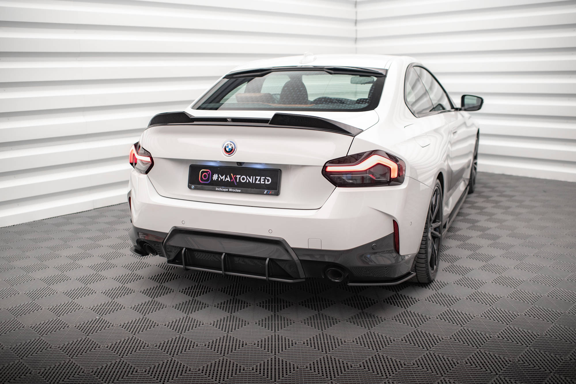 Maxton Design Street Pro Heck Ansatz Flaps Diffusor passend für BMW 2 Coupe M-Paket G42