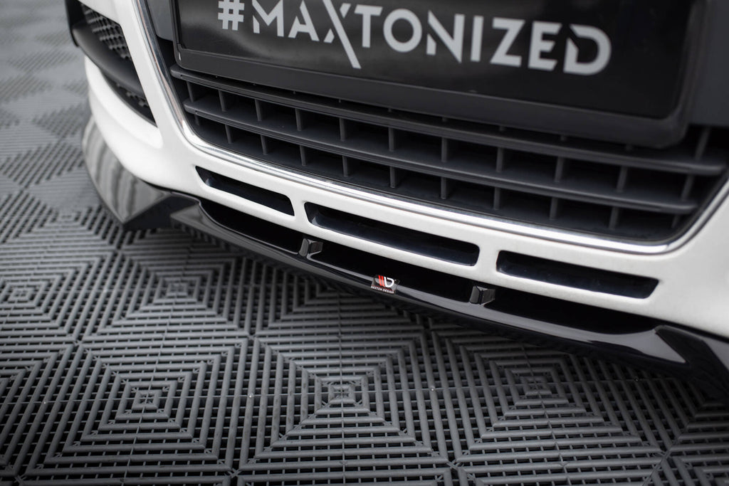 Maxton Design Street+ Spoilerlippe Front Ansatz V.3 passend für Audi TT 8J schwarz Hochglanz