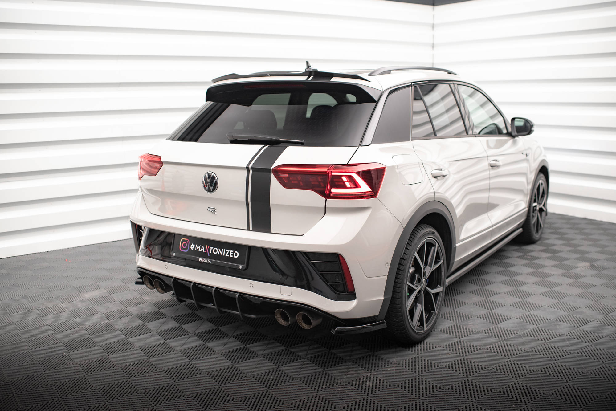 Maxton Design Street Pro Heckschürze passend für VW T-Roc R Mk1 Facelift