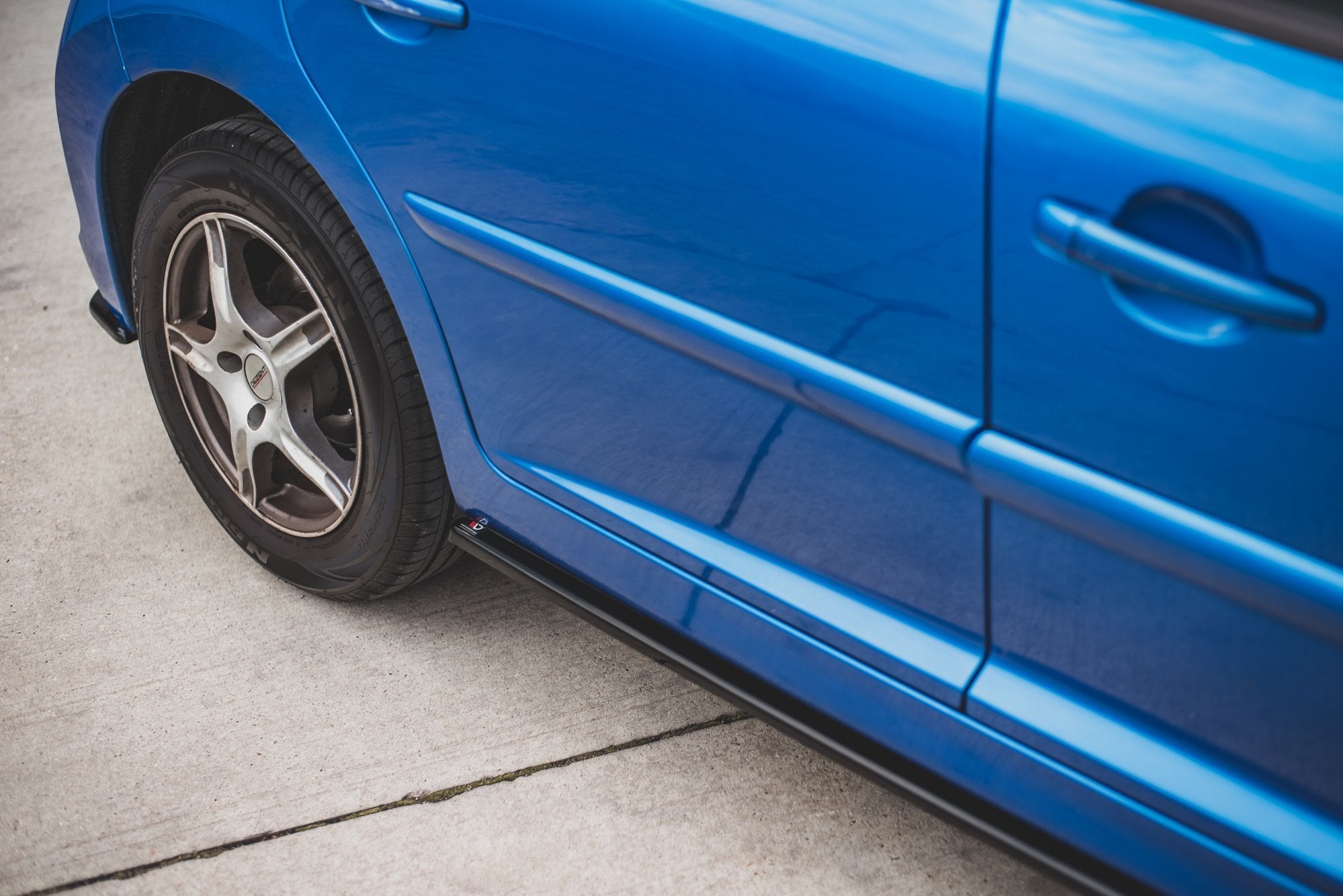 Maxton Design Street+ Seitenschweller Leisten passend für Peugeot 207 Sport schwarz Hochglanz