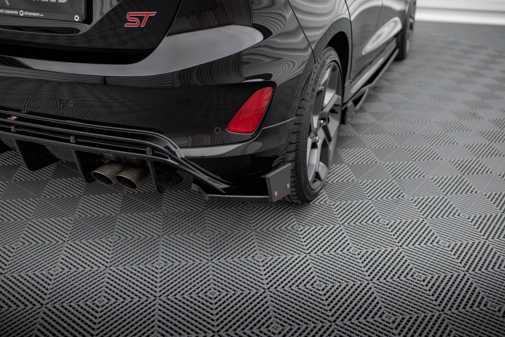 Maxton Design Heck Ansatz Flaps Diffusor passend für V.4 + Flaps Ford Fiesta ST Mk8