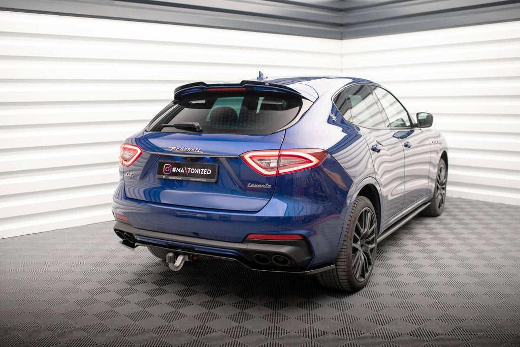 Maxton Design Street+ Mittlerer Diffusor RACE passend für Maserati Levante GTS Mk1 schwarz Hochglanz