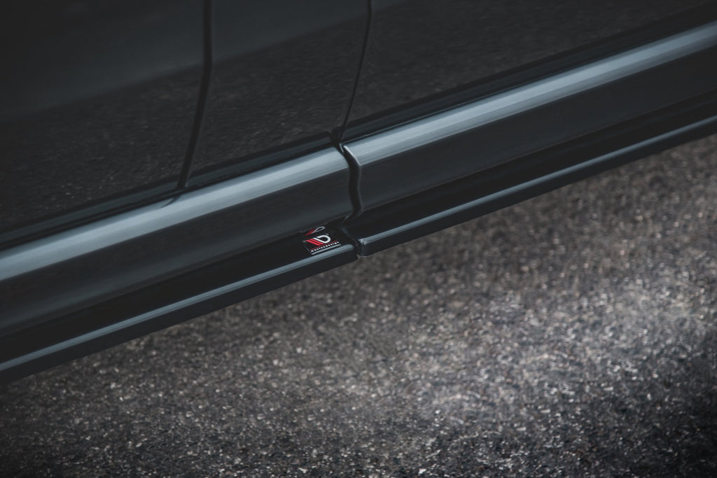 Maxton Design Street+ Seitenschweller Leisten passend für Mercedes-Benz V-Klasse Long AMG-Line W447 schwarz Hochglanz