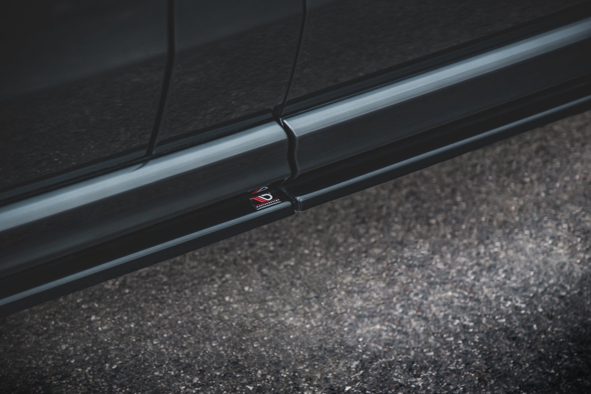 Maxton Design Street+ Seitenschweller Leisten passend für Mercedes-Benz V-Klasse Long AMG-Line W447 schwarz Hochglanz