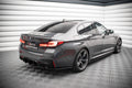 Maxton Design Street+ Seitenschweller Leisten passend für V.1 passend für BMW M5 F90 Facelift schwarz Hochglanz