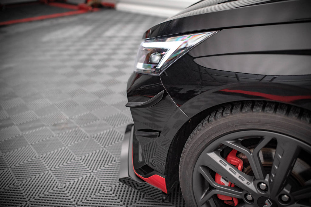 Maxton Design Stoßstangen Flaps Wings vorne Canards passend für VW Jetta GLI Mk7 Facelift 2