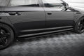 Maxton Design Street Pro Street+ Seitenschweller Leisten + Flaps passend für Audi RS6 Avant C6 schwarz Hochglanz