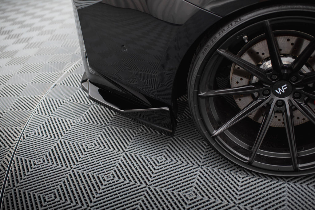Maxton Design Heck Ansatz Flaps Diffusor V.2 passend für BMW M2 G87 schwarz Hochglanz