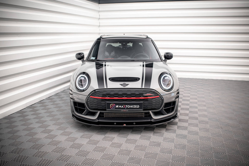 Maxton Design Street+ Spoilerlippe Front Ansatz V.3 passend für Mini Cooper Clubman John Cooper Works F54 Facelift schwarz Hochglanz