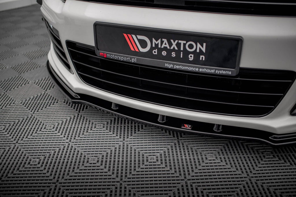 Maxton Design Street+ Spoilerlippe Front Ansatz passend für VW SCIROCCO R schwarz Hochglanz