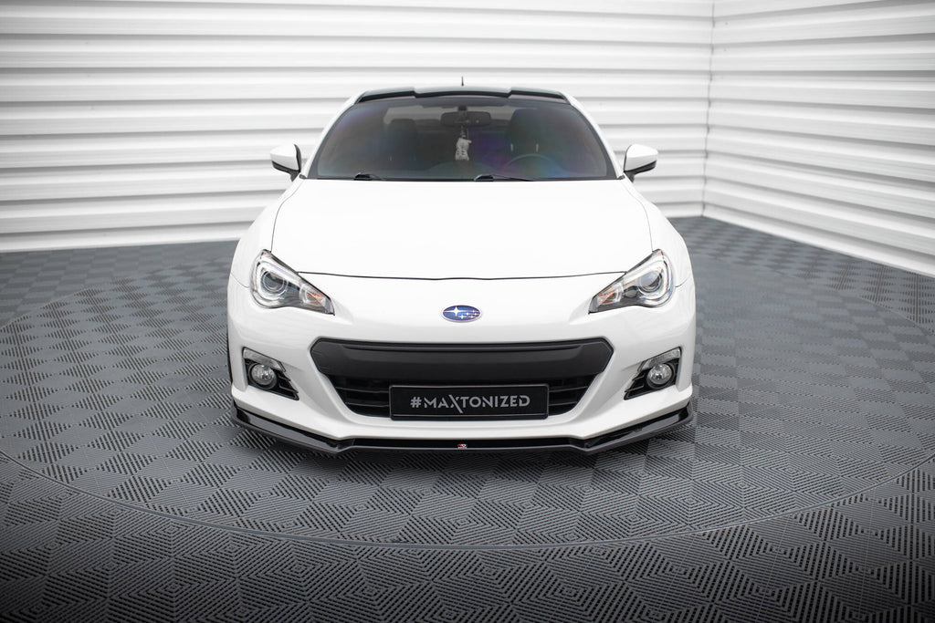 Maxton Design Street+ Spoilerlippe Front Ansatz V.2 passend für Subaru BRZ Mk1 schwarz Hochglanz