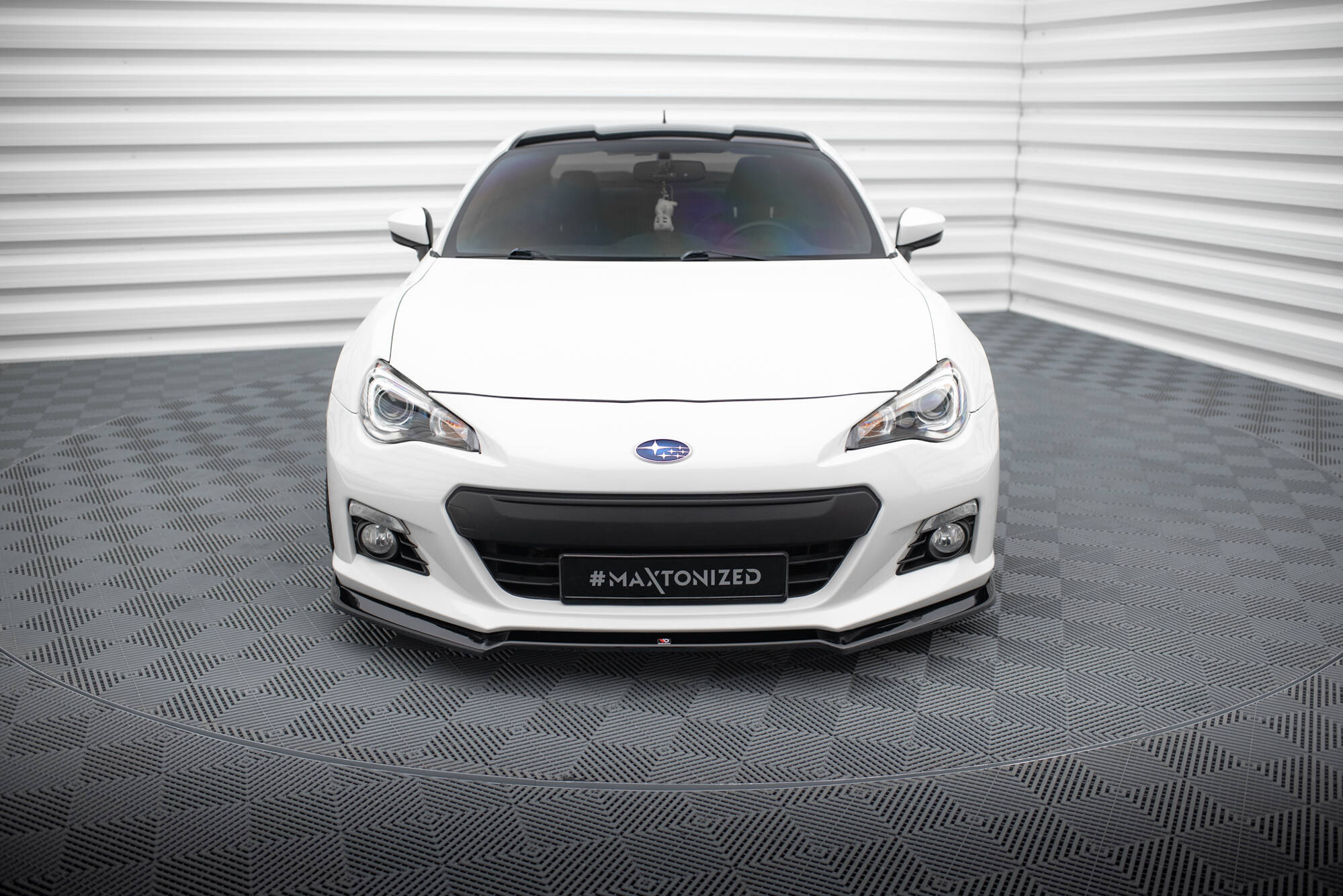 Maxton Design Street+ Spoilerlippe Front Ansatz V.2 passend für Subaru BRZ Mk1 schwarz Hochglanz
