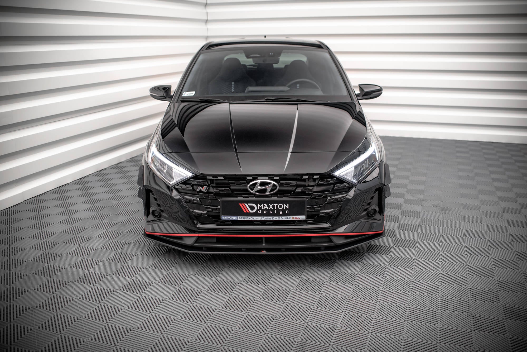 Maxton Design Street Pro Street+ Spoilerlippe Front Ansatz passend für Hyundai I20 N Mk3