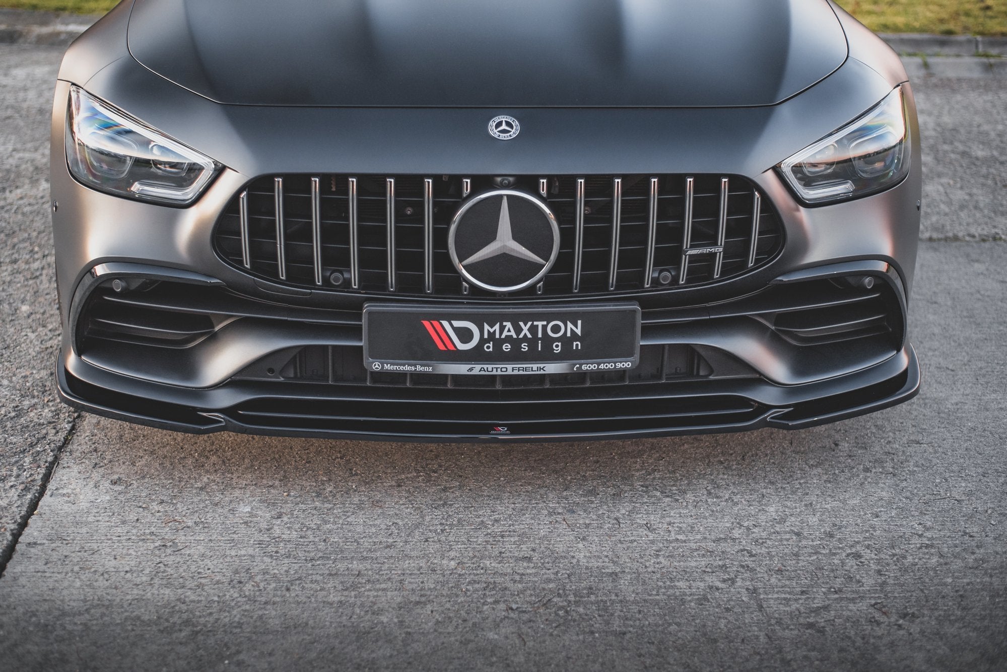 Maxton Design Front Ansatz V.1 für Mercedes-AMG GT 53 4-Door Coupe schwarz matt