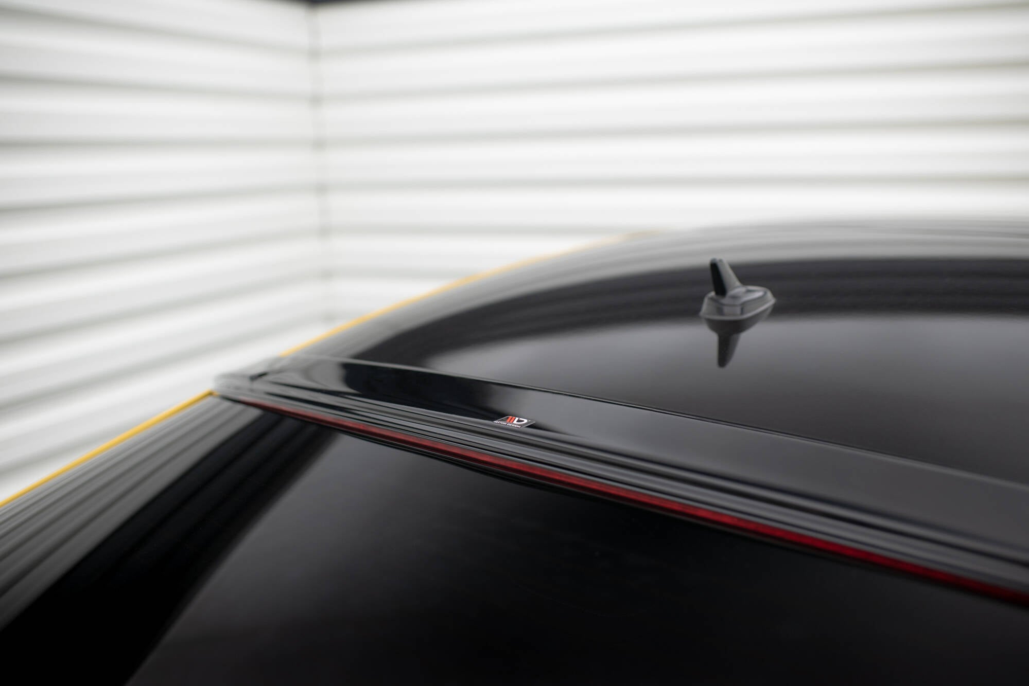 Maxton Design Heckscheiben Spoiler passend für VW Arteon R-Line Limousine Mk1 schwarz Hochglanz
