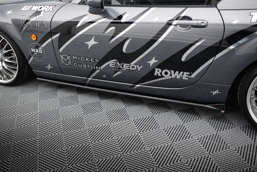 Maxton Design Street+ Seitenschweller Leisten passend für Mazda MX5 NC (Mk3) schwarz Hochglanz