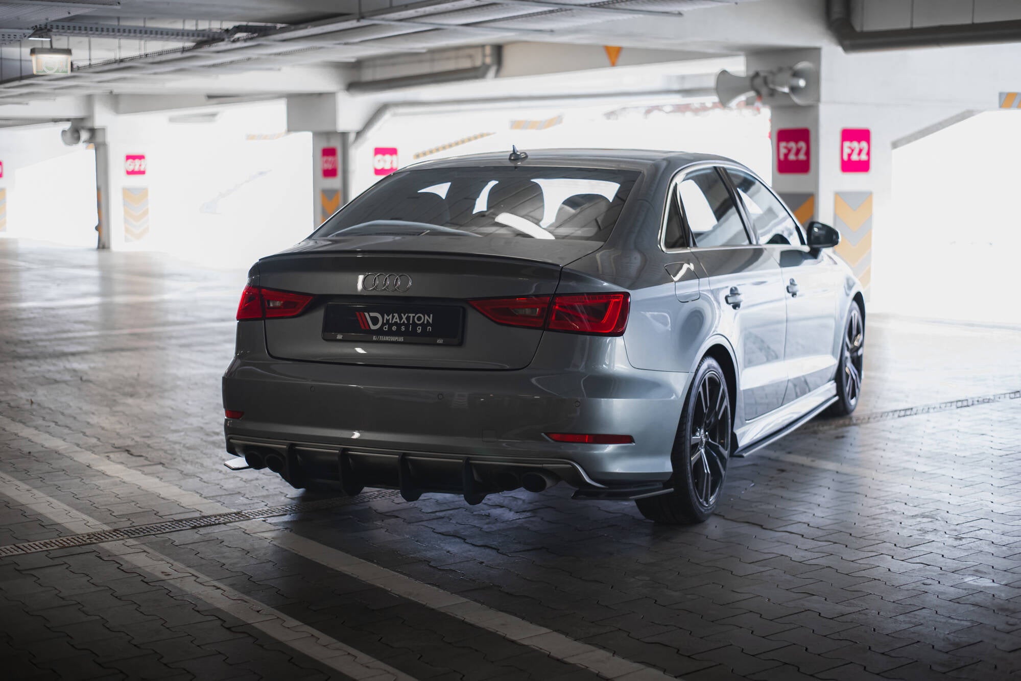 Maxton Design Street Pro Heckschürze passend für Audi S3 Limousine 8V