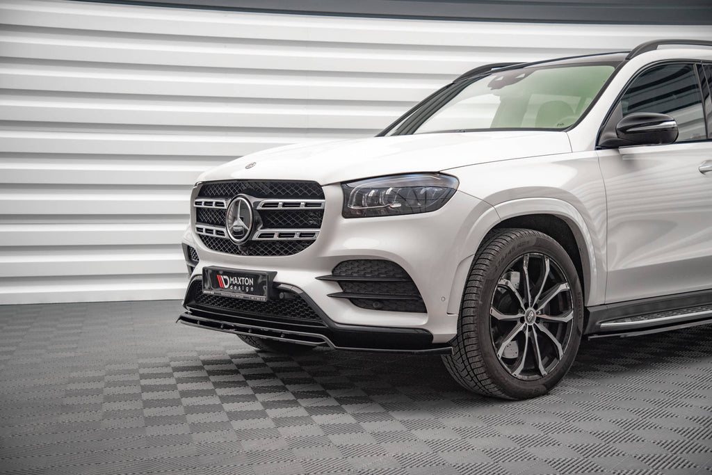 Maxton Design Street+ Spoilerlippe Front Ansatz V.1 passend für Mercedes-Benz GLS AMG-Line X167 schwarz Hochglanz