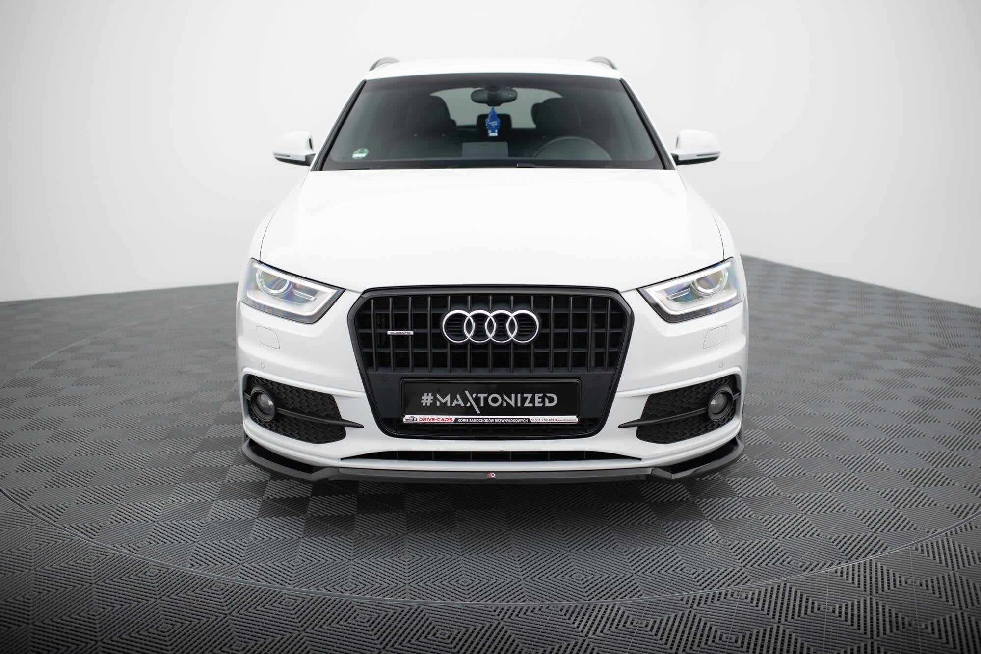 Maxton Design Street+ Spoilerlippe Front Ansatz V.2 passend für Audi Q3 S-line 8U schwarz Hochglanz