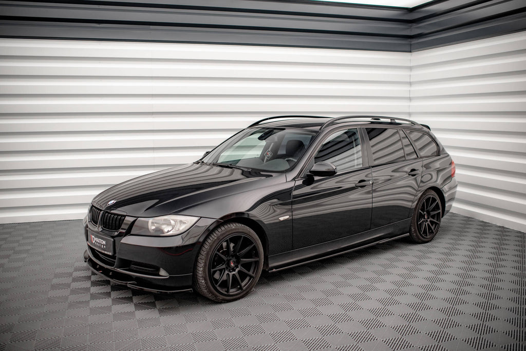 Maxton Design Street+ Seitenschweller Leisten passend für BMW 3er E90 schwarz Hochglanz