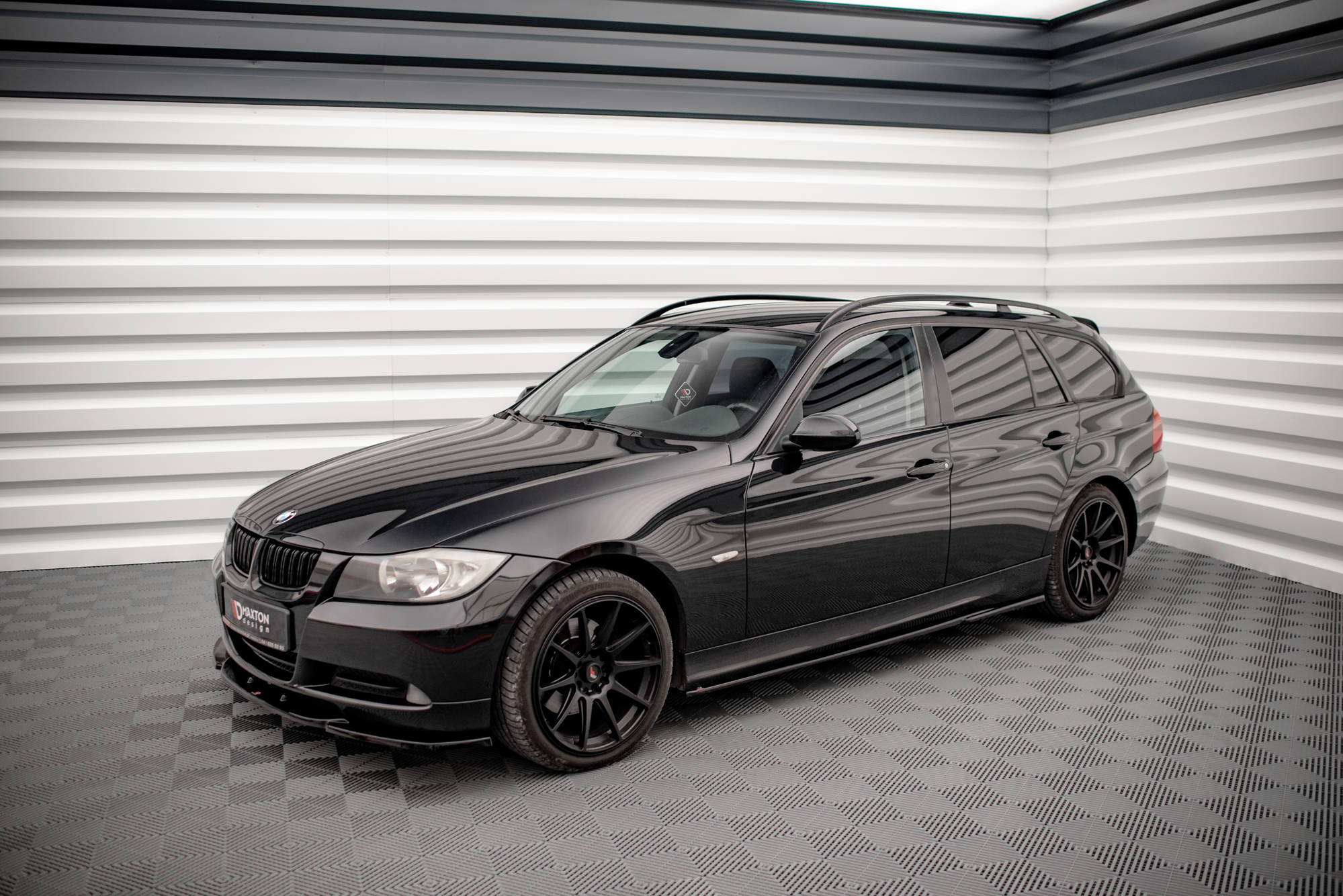 Maxton Design Street+ Seitenschweller Leisten passend für BMW 3er E90 schwarz Hochglanz