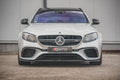 Maxton Design Street+ Spoilerlippe Front Ansatz V.1 passend für Mercedes-Benz E63 AMG Kombi/Limousine S213/W213 schwarz Hochglanz