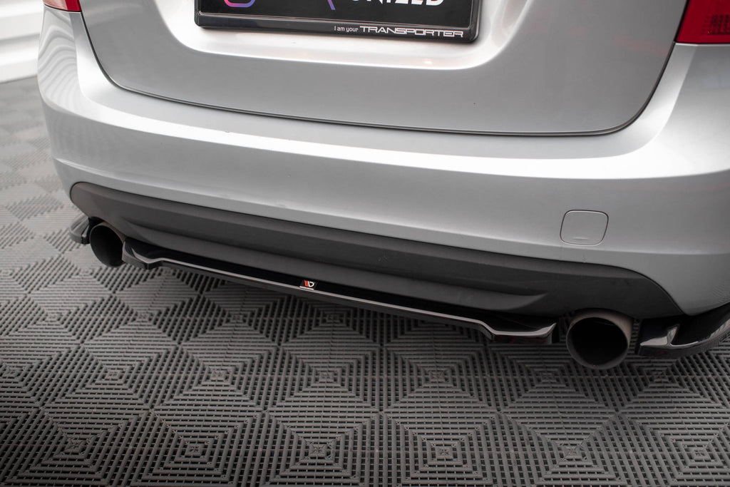 Maxton Design Heckansatz Volvo S60 Mk2 schwarz Hochglanz für Volvo S60 Mk2