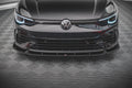 Maxton Design Street+ Spoilerlippe Front Ansatz V.2 passend für VW Golf R Hatchback / Variant Mk8 schwarz Hochglanz